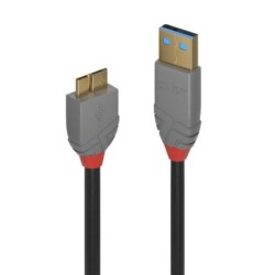 0.5m USB 3.2 Type A to Micro-B Cable, 5Gbps, Anthra Line