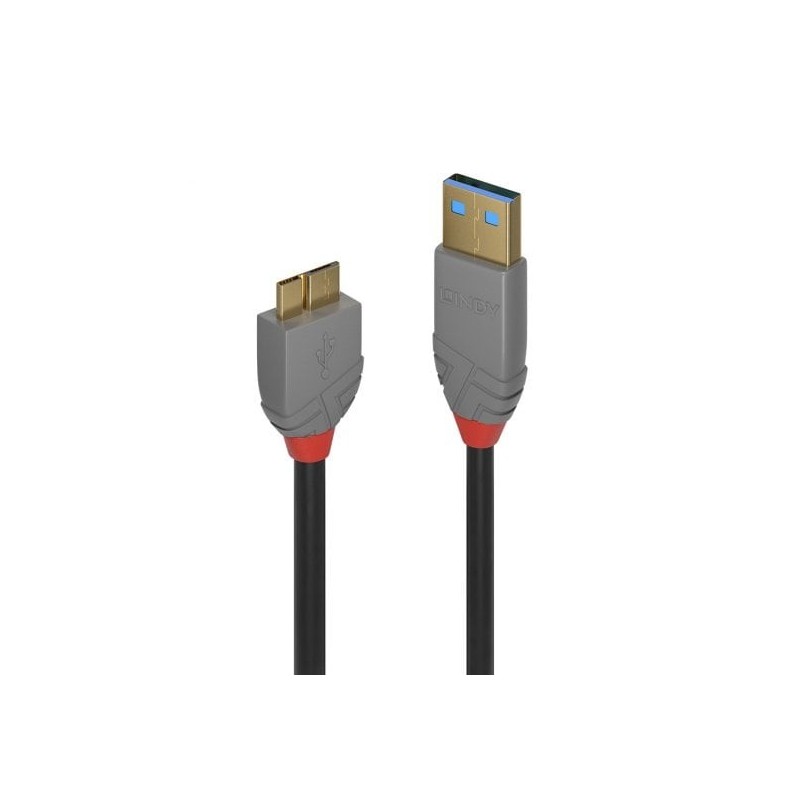 0.5m USB 3.2 Type A to Micro-B Cable, 5Gbps, Anthra Line 0.5m USB 3.2 Type A to Micro-B Cable, 5Gbps, Anthra Line