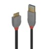 0.5m USB 3.2 Type A to Micro-B Cable, 5Gbps, Anthra Line