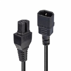2m IEC C14 to IEC C15 "Hot Condition" Power Cable, Black