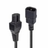 2m IEC C14 to IEC C15 "Hot Condition" Power Cable, Black