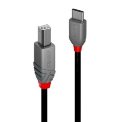 1m USB 2.0 Type C to B Cable, Anthra Line