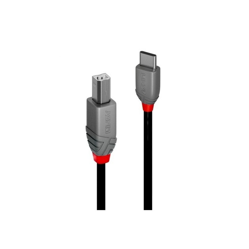 1m USB 2.0 Type C to B Cable, Anthra Line 1m USB 2.0 Type C to B Cable, Anthra Line