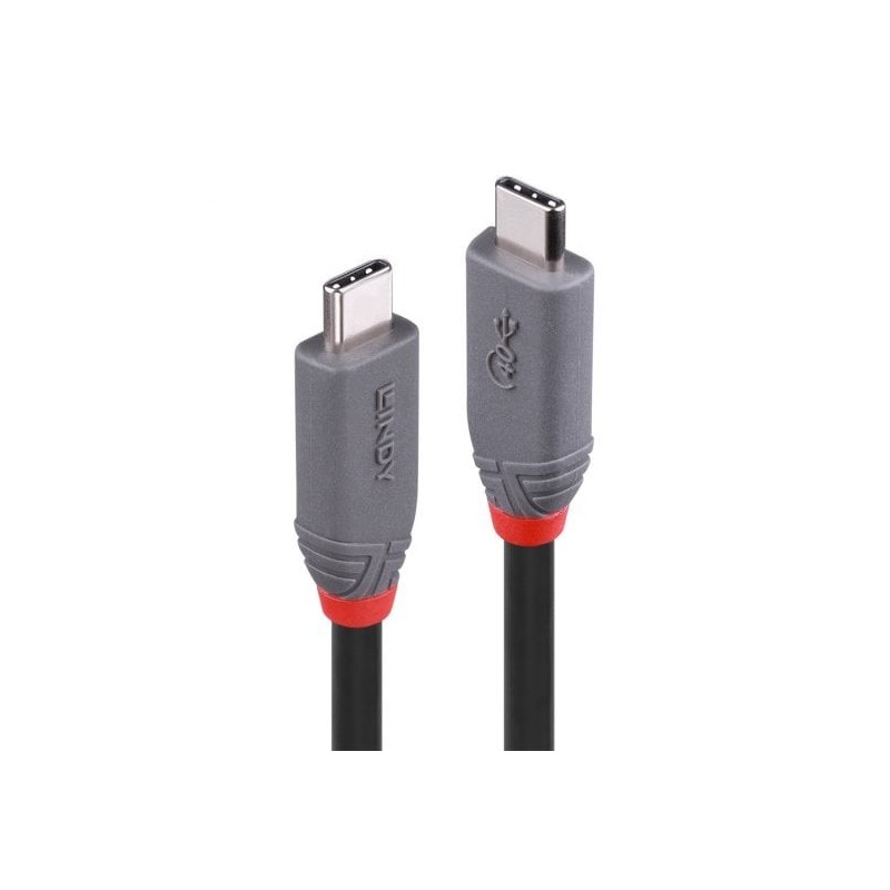 0.8m USB 4 Type C Cable, 40Gbps, Anthra Line
