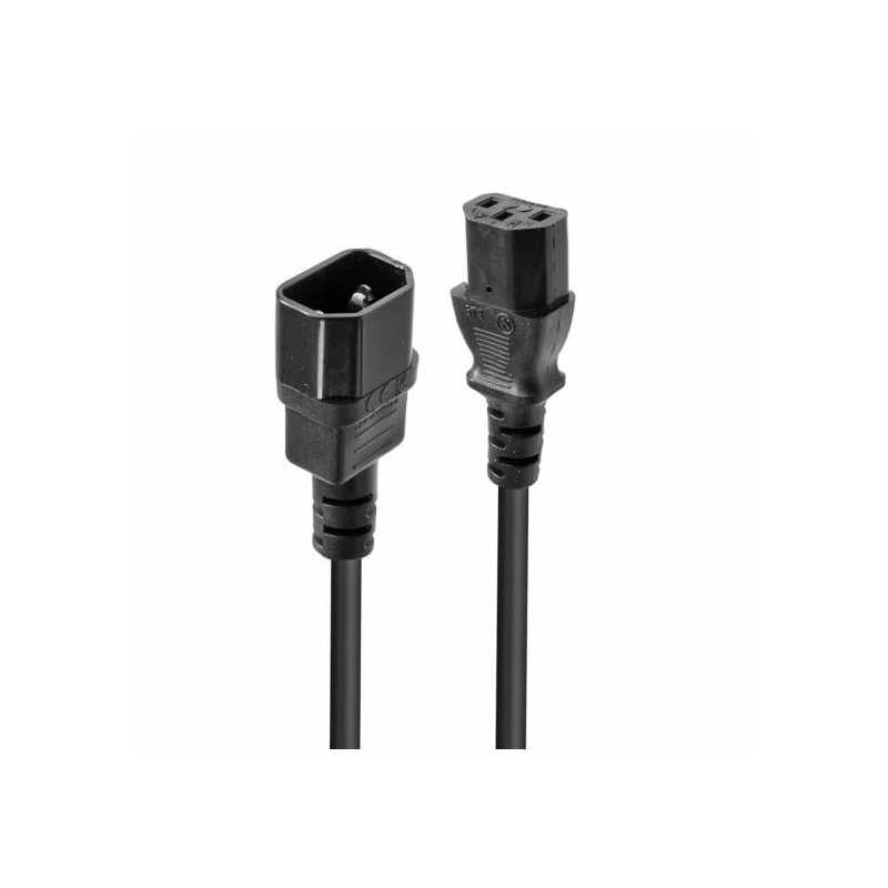2m IEC Extension Cable, Black