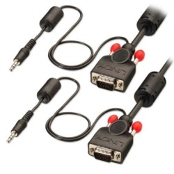 7.5m Premium VGA and Audio Cable