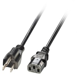 2m US 3 Pin to C13 Mains Cable