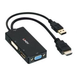 HDMI to DisplayPort, DVI-D and VGA Converter