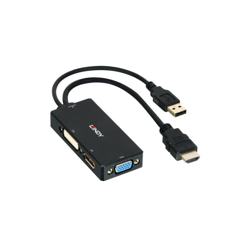 HDMI to DisplayPort, DVI-D and VGA Converter HDMI to DisplayPort, DVI-D and VGA Converter
