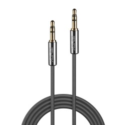 Lindy 0.5m 3.5mm Audio Cable, Cromo Line