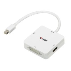 Mini DisplayPort 1.2 to HDMI 18G, DVI and VGA Active Converter
