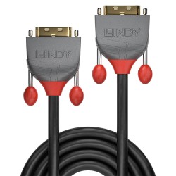 Lindy 7.5m DVI-D Dual Link Cable, Anthra Line