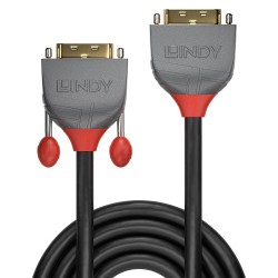 Lindy 2m DVI-D Dual Link Extension Cable, Anthra Line