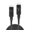 20m Fibre Optic Hybrid Micro-HDMI 18G Cable with Detachable HDMI and DVI Connectors