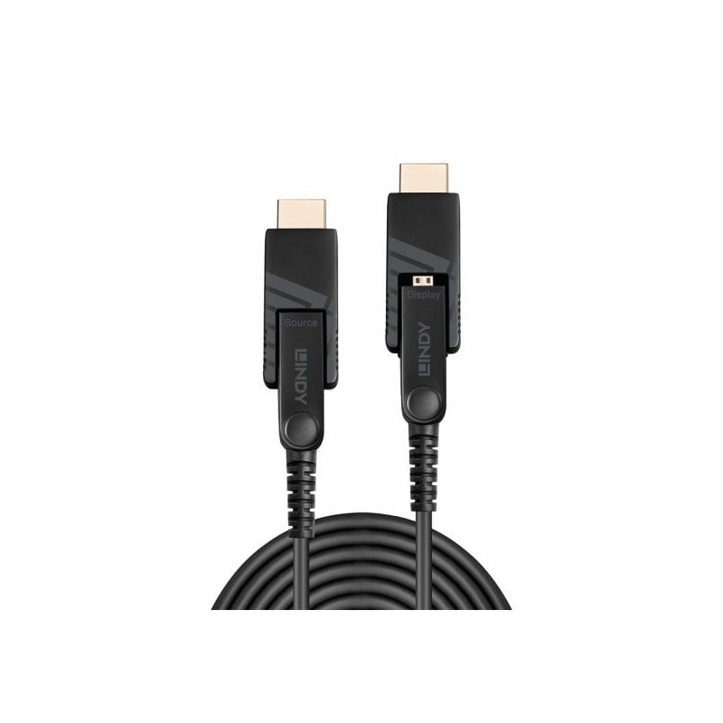 70m Fibre Optic Hybrid Micro-HDMI 18G Cable with Detachable HDMI and DVI Connectors 70m Fibre Optic Hybrid Micro-HDMI 18G Cable with Detachable HDMI and DVI Connectors