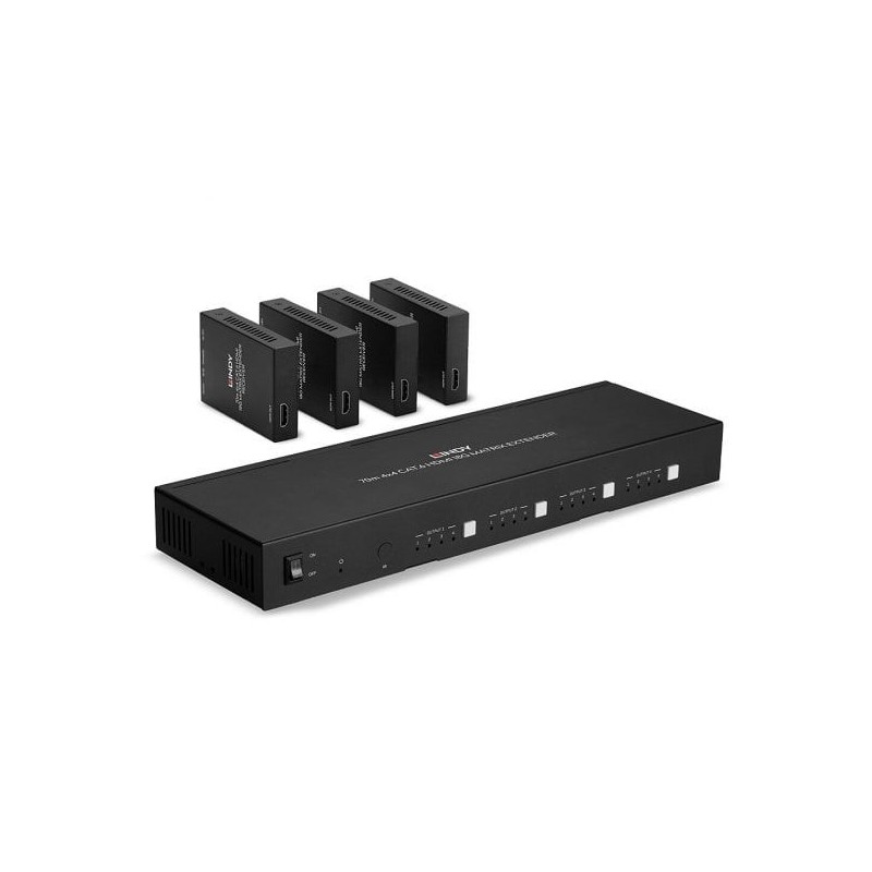 70m Cat.6 4x4 HDMI 4K60 Matrix Extender 70m Cat.6 4x4 HDMI 4K60 Matrix Extender
