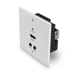70m Cat.6 HDMI 4K60, IR and RS-232 HDBaseT UK Wall Plate Extender, Transmitter