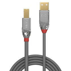Lindy 1m USB 2.0 Type A to B Cable, Cromo Line