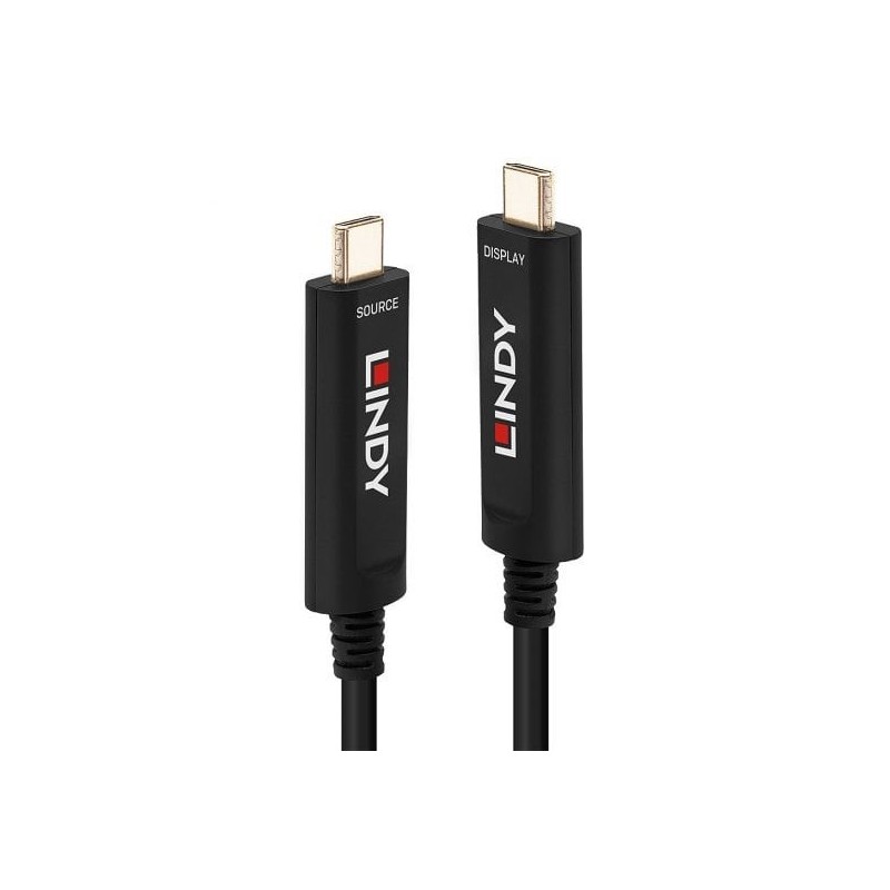 15m USB Type C Fibre Optic Hybrid Cable, Audio / Video Only 15m USB Type C Fibre Optic Hybrid Cable, Audio / Video Only