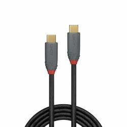 Lindy 2m USB 3.2 Type C Cable, 5A PD, Anthra Line