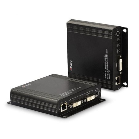 140m Cat.6 DVI-D, USB, Audio and RS-232 KVM Extender