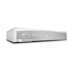 4 Port DVI-I Single Link, USB 2.0 and Audio KVM Switch Pro