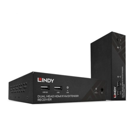 100m Cat.6 Dual Head HDMI, USB and RS-232 Extender