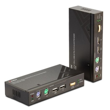 300m CAT5 KVM Extender Combo, USB and VGA
