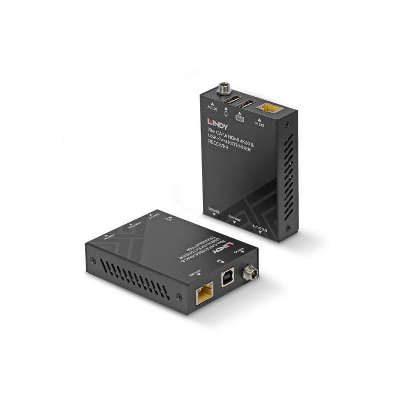 70m Cat.6 HDMI 4K60, USB and Audio KVM Extender 70m Cat.6 HDMI 4K60, USB and Audio KVM Extender
