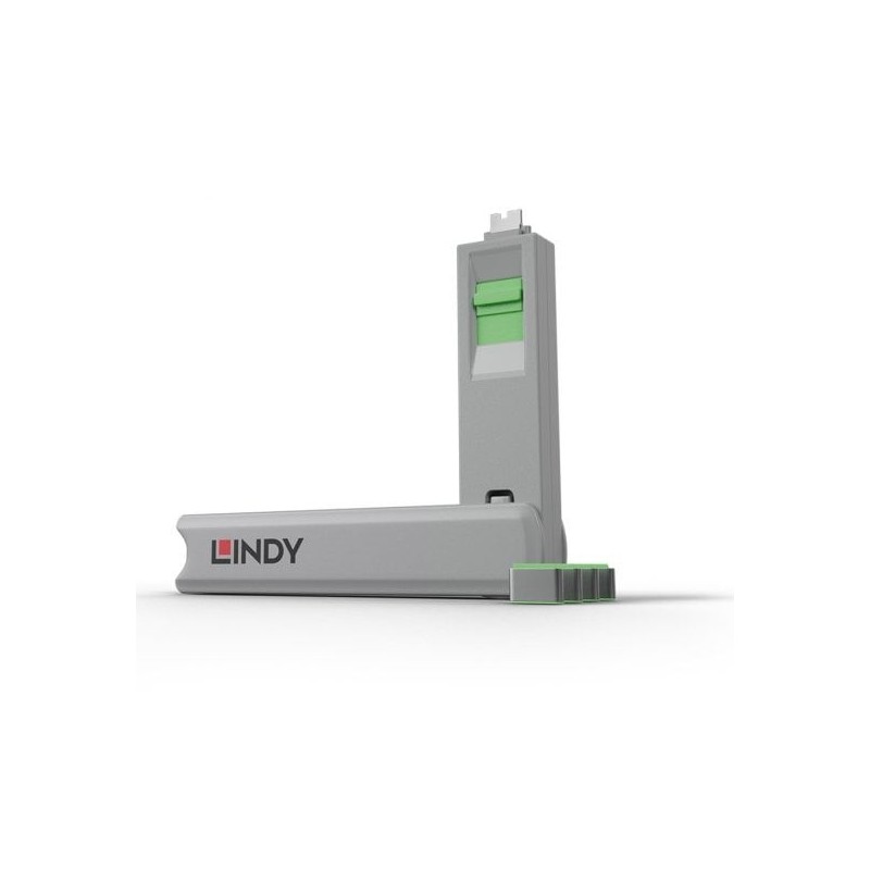 USB-C Port Blocker – GREEN (Key + 4 Locks Included)