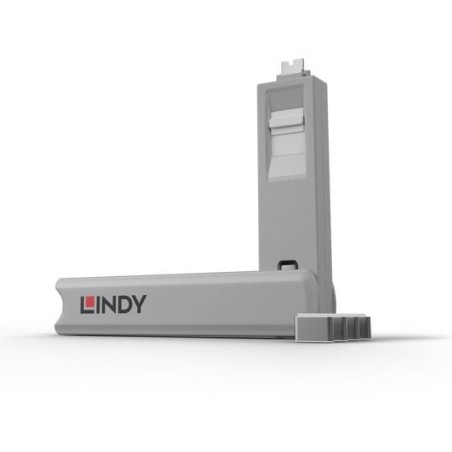 USB-C Port Blocker – WHITE (Key + 4 Locks Included)