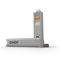 USB-C Port Blocker – ORANGE (Key + 4 Locks Included)