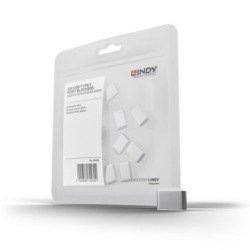 Pack of 10 USB-C Locks – WHITE (Key Not Included)