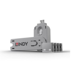 USB-A Port Blocker – WHITE (Key + 4 Locks Included)