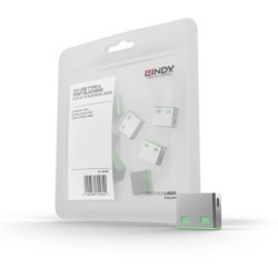 Pack of 10 USB-A Locks – GREEN (Key Not Included)