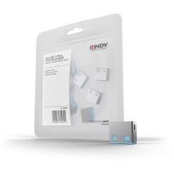 Pack of 10 USB-A Locks – BLUE (Key Not Included)