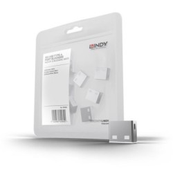 Pack of 10 USB-A Locks – WHITE (Key Not Included)