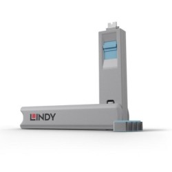 USB-C Port Blocker – BLUE (Key + 4 Locks Included)