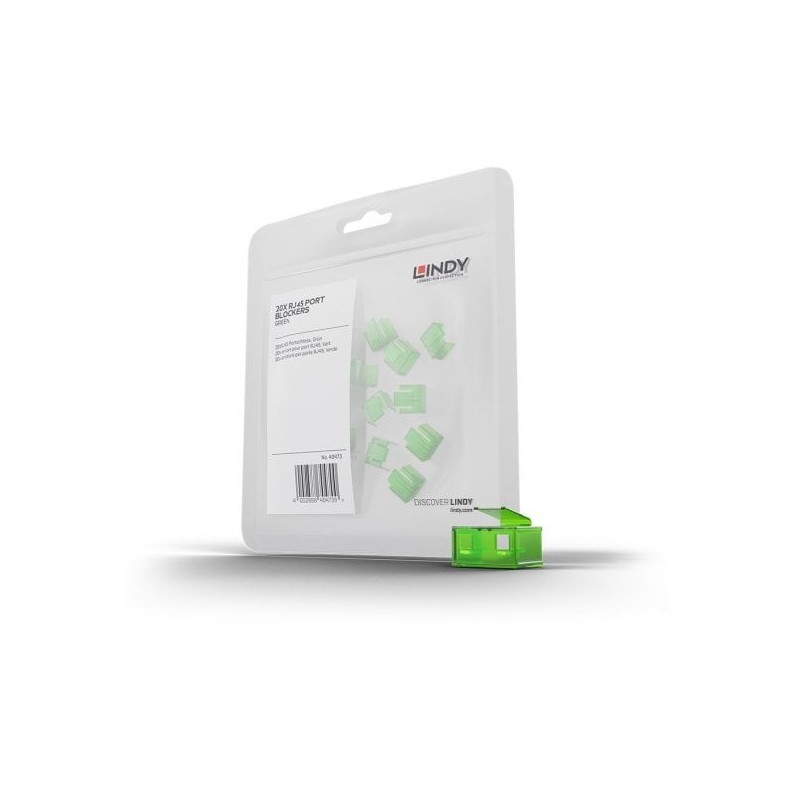 Pack of 20 RJ45 Locks – GREEN (Key Not Included) Pack of 20 RJ45 Locks – GREEN (Key Not Included)