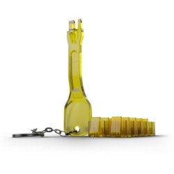 RJ45 Port Blocker - YELLOW (Key + 10 Locks Included)