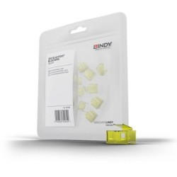 Pack of 20 RJ45 Locks – YELLOW (Key Not Included)
