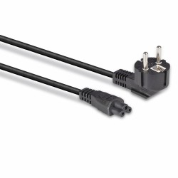 Lindy 2m Schuko 2 Pin Plug To IEC C5 Power Cable, Black
