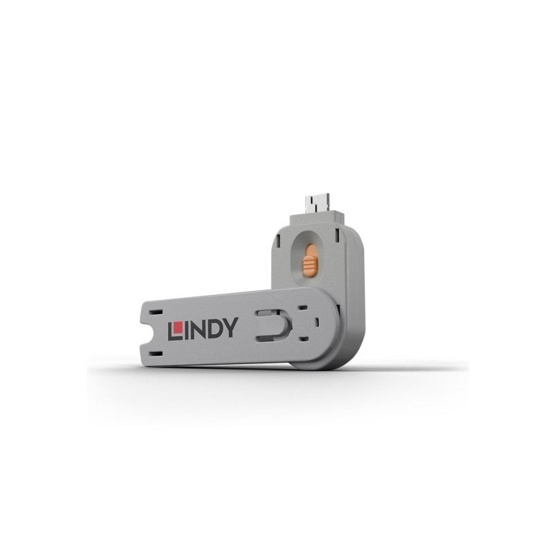 USB-A Port Blocker Key – ORANGE (Key Only, Locks Not Included)