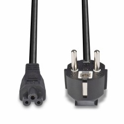 Lindy 2m Schuko 2 Pin Plug To IEC C5 Power Cable, Black