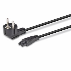 Lindy 2m Schuko 2 Pin Plug To IEC C5 Power Cable, Black