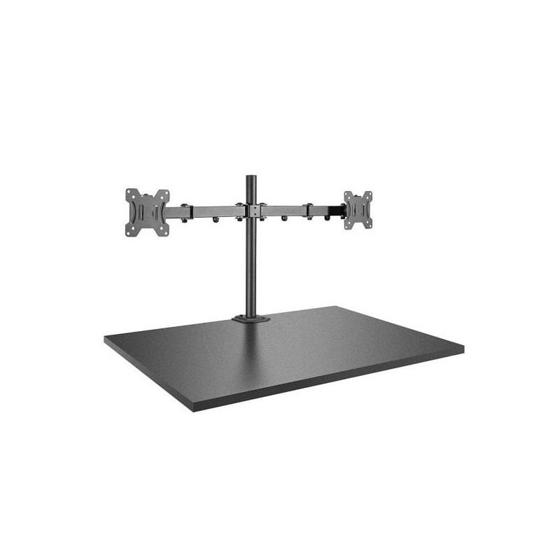 Dual Display Bracket with Pole and Desk Clamp Dual Display Bracket with Pole and Desk Clamp