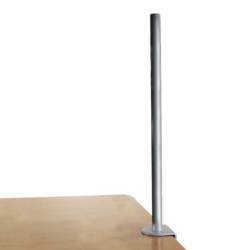 700mm Desk Clamp Pole, Silver