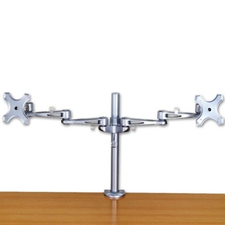 Dual Adjustable LCD Arms for up to 10kg, Silver