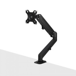 Single Desktop Gas Arm Display Mount - Black