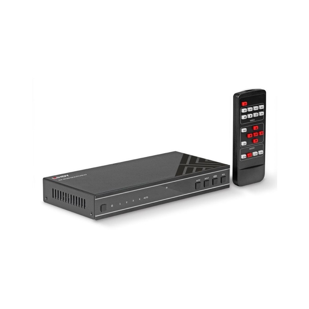 Lindy 4x1 4K60 HDMI Seamless Multiview Switch